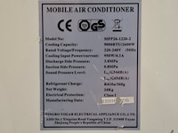Airconditioning 2,6kw 230v - a8, ningbo yogar, mfp26-1220, 2016 - afbeelding 9 van  9