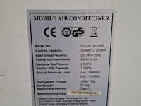 Airconditioning 2,6kw 230v - a8 ningbo yogar, mfp26-1220, bouwjaar 2019 - afbeelding 2 van  4