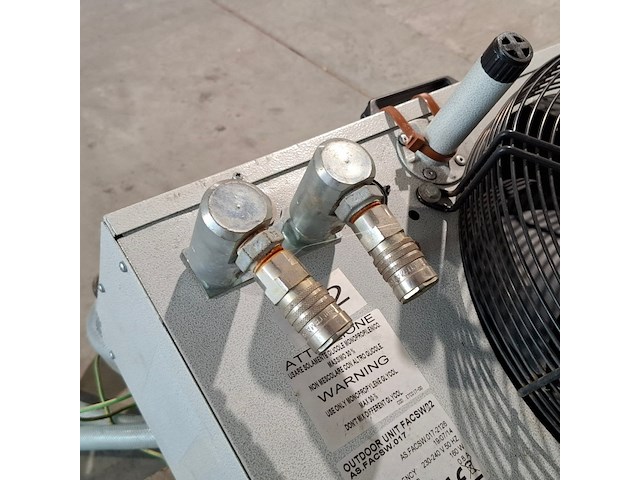 Airconditioning 7kw 230v fral, facsw22, bouwjaar 2014, watergekoeld met buitenunit - afbeelding 13 van  13