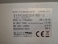 Airconditioning 7kw 230v fral, facsw22, bouwjaar 2014 - afbeelding 4 van  14
