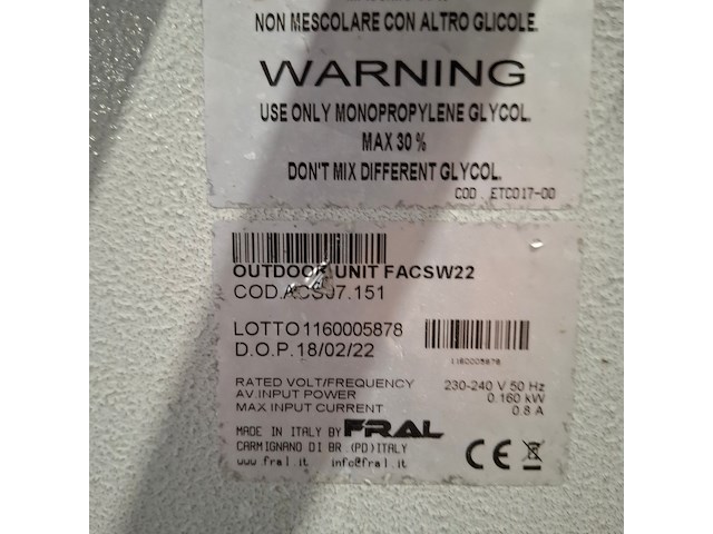 Airconditioning 7kw 230v fral, facsw22, bouwjaar 2020 - afbeelding 3 van  13