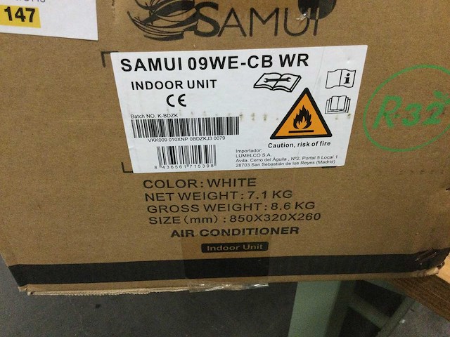 Airconditioning binnen en buiten unit. complete set. - afbeelding 2 van  6