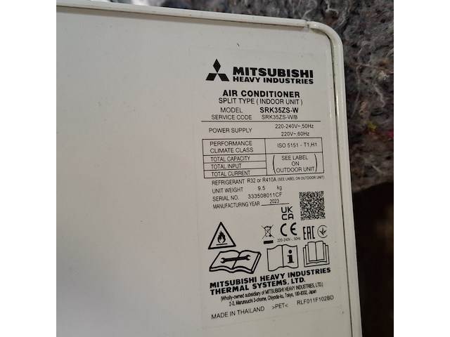 Airconditioning binnenunit, mitsubishi, srk35zs-w, 2023 - afbeelding 3 van  9