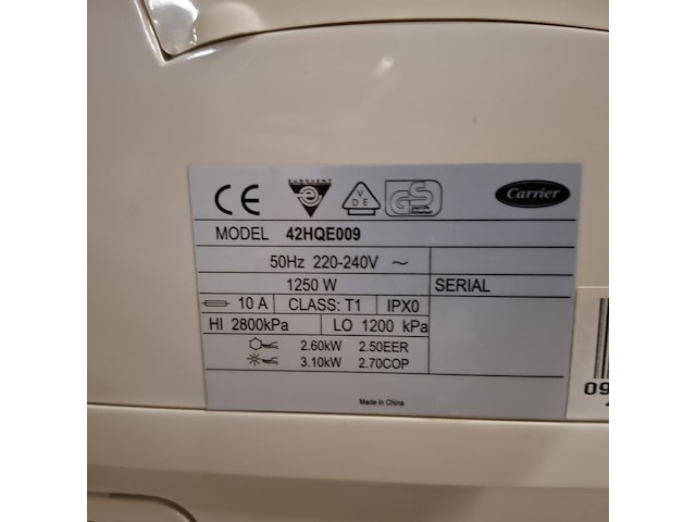 Airconditioning, carrier, 38ye009 - afbeelding 4 van  12