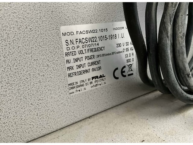 Airconditioning met buitenunit, fral, facsw22, wit, 2016 - afbeelding 8 van  9