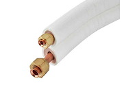 Aircotube koelleiding geïsoleerd flare leidingset ø1/4" x 1/2" (rol van 10 meter) - afbeelding 1 van  4