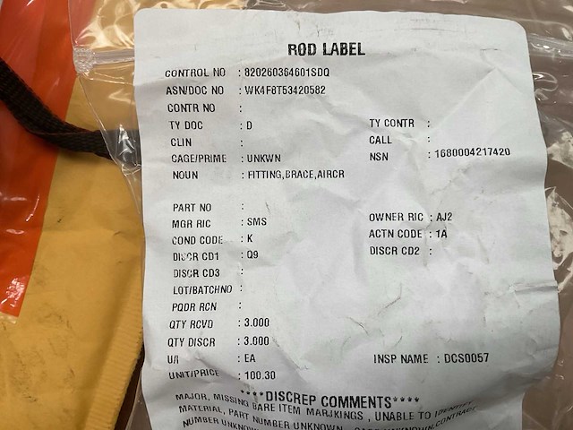 Aircraft fitting brace (3x) - afbeelding 4 van  5