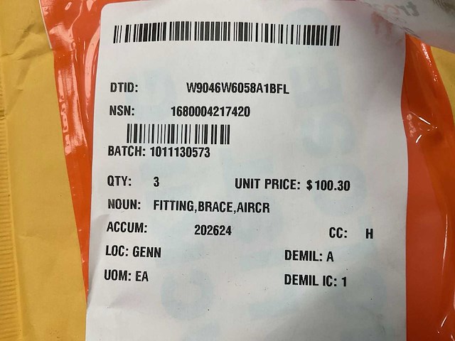 Aircraft fitting brace (3x) - afbeelding 5 van  5
