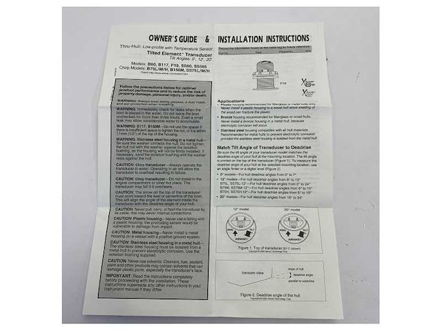 Airmar furuno 525t-ltd-20 marine tru-hull transducer - brass - 20 degree tilt - afbeelding 3 van  4