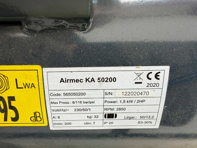 Airmec - ka50200 - luchtcompressor - afbeelding 3 van  3