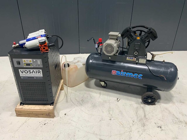 Airmec kp100400p luchtcompressor met luchtdroger - afbeelding 1 van  8