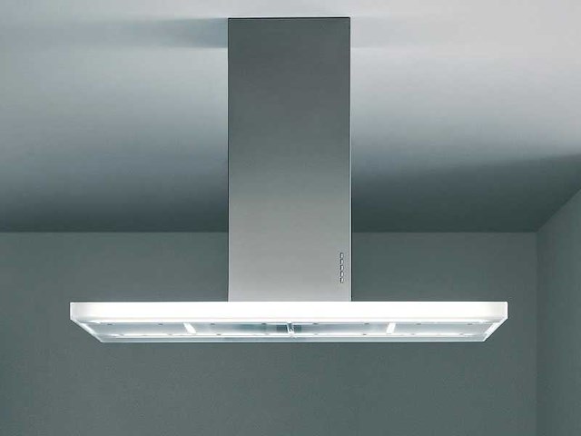 Airone - inbouw eiland/plafond afzuigkap 120x32cm - afbeelding 1 van  11