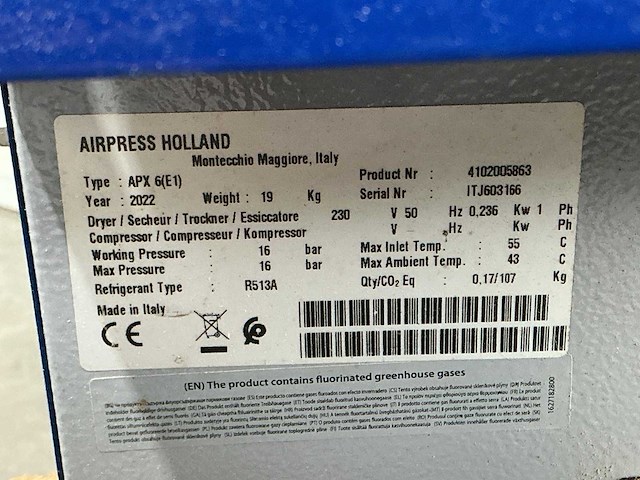 Airpress apx 6 persluchtkoeldroger - afbeelding 6 van  8