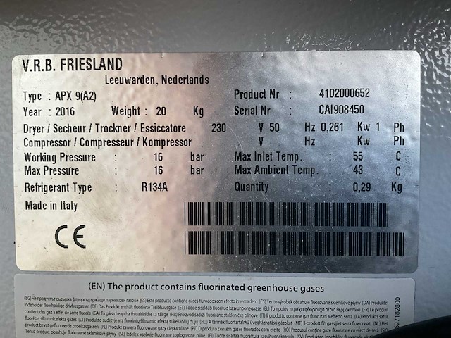Airpress apx 9(42) persluchtdroger - afbeelding 7 van  7