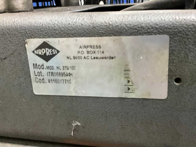 Airpress hl 375/100 zuigercompressor - afbeelding 10 van  10