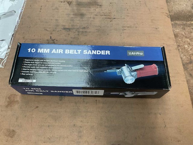 Airpro abs10m pneumatische bandschuurmachine - afbeelding 1 van  3
