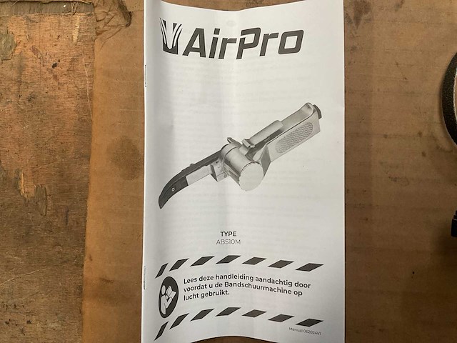 Airpro abs10m pneumatische bandschuurmachine - afbeelding 3 van  3