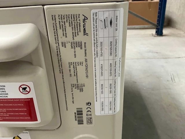 Airwell - aw-ydfa012-h91 - airconditioning buiten unit 320x800x540 mm (3x) - afbeelding 6 van  14