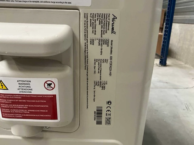 Airwell - aw-ydfa024-h91 - airconditioning buiten unit 340x840x730 mm - afbeelding 7 van  12