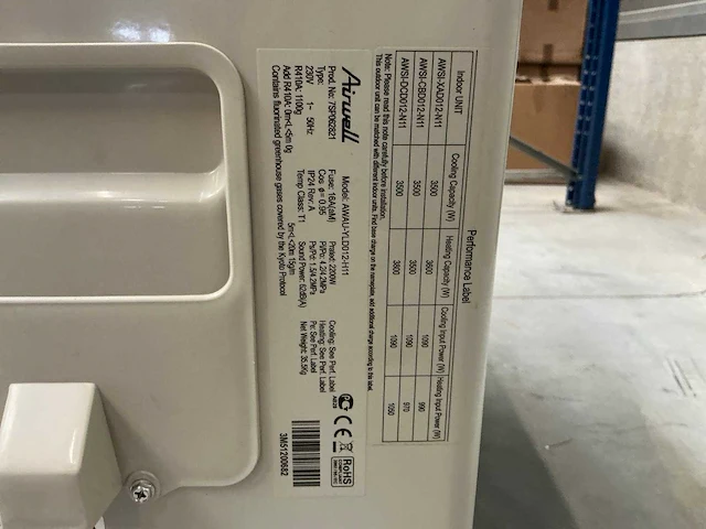 Airwell - awau-yld012-h11 - airconditioning buiten unit 280x760x590 mm (2x) - afbeelding 5 van  13