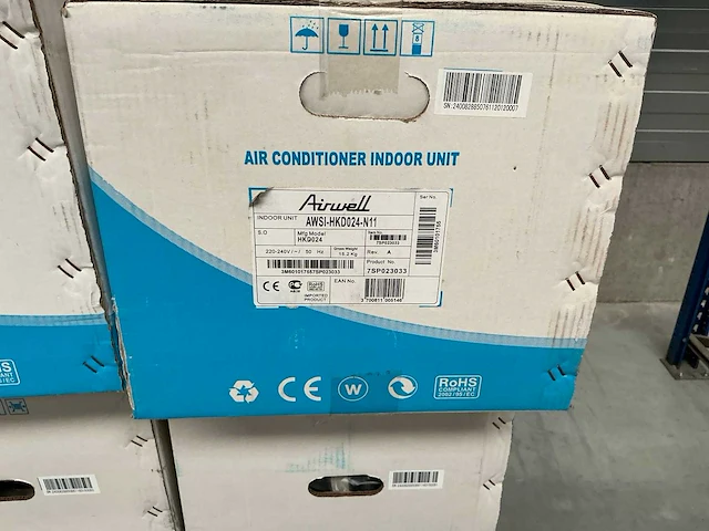 Airwell - awsi-hkd024-n11 / awau-ykd024-h11 - airconditioning binnen en buiten unit (2x) - afbeelding 5 van  21