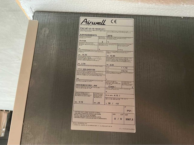 Airwell - pac-bt-ui-10-16kw-h11 - condensor - afbeelding 3 van  12