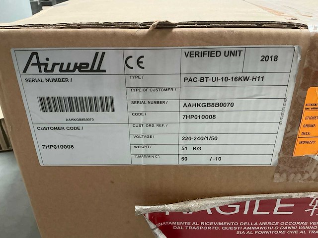 Airwell - pac-bt-ui-10-16kw-h11 - condensor - afbeelding 4 van  12