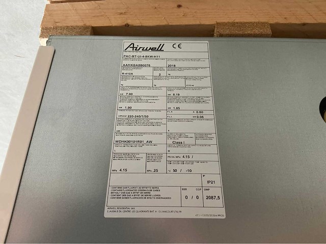 Airwell - pac-bt-ui-4-8kw-h11 - condensor - afbeelding 4 van  12