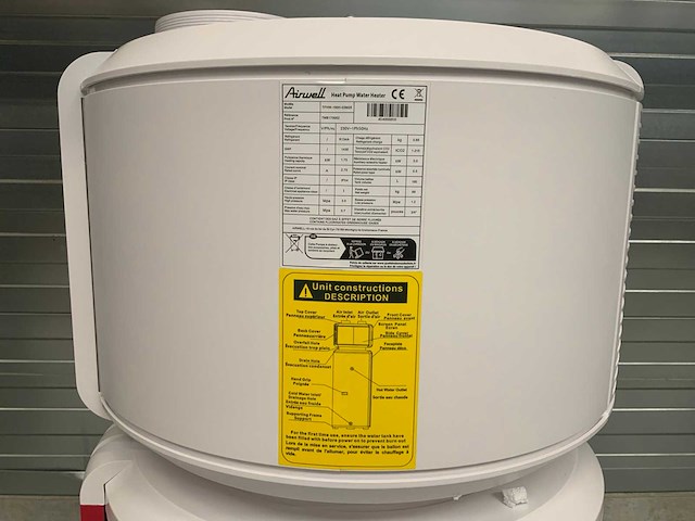 Airwell - tfhw-190h-03m25 - warmtepompboilers - afbeelding 15 van  16