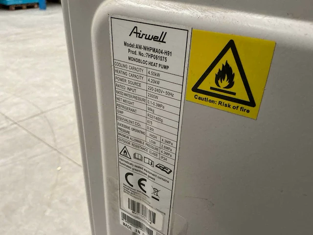 Airwell / afriso - verrijdbare warmtepompinstallatie 60x320x170 cm - afbeelding 30 van  39