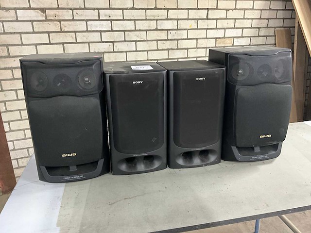 Aiwa/sony speaker (4x) - afbeelding 1 van  6