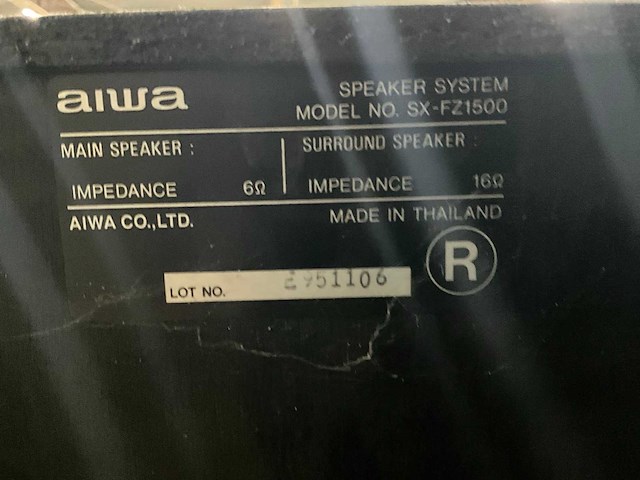 Aiwa/sony speaker (4x) - afbeelding 5 van  6
