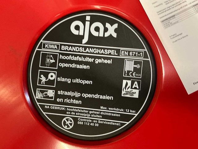 Ajax kiwa en 671-1 brandslanghaspel - afbeelding 3 van  3