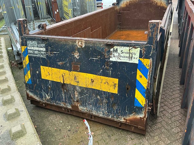 Ajk 19m3 haakarm / kabel container/grondbak met milieu kleppen - afbeelding 2 van  18