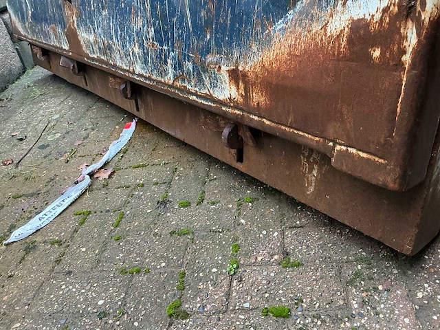 Ajk 19m3 haakarm / kabel container/grondbak met milieu kleppen - afbeelding 3 van  18