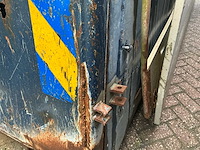 Ajk 19m3 haakarm / kabel container/grondbak met milieu kleppen - afbeelding 4 van  18