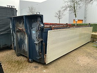 Ajk 19m3 haakarm / kabel container/grondbak met milieu kleppen - afbeelding 1 van  18