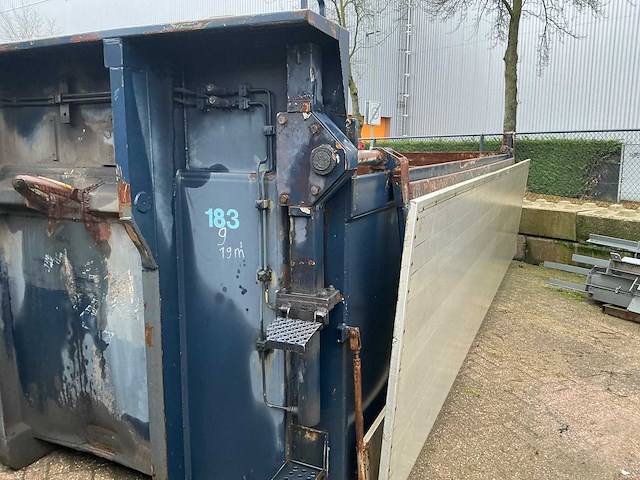 Ajk 19m3 haakarm / kabel container/grondbak met milieu kleppen - afbeelding 11 van  18