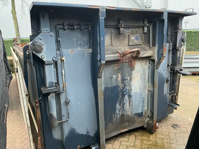 Ajk 19m3 haakarm / kabel container/grondbak met milieu kleppen - afbeelding 14 van  18