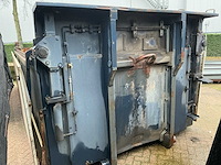 Ajk 19m3 haakarm / kabel container/grondbak met milieu kleppen - afbeelding 14 van  18