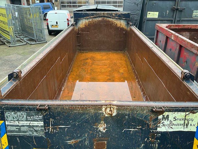 Ajk 19m3 haakarm / kabel container/grondbak met milieu kleppen - afbeelding 18 van  18