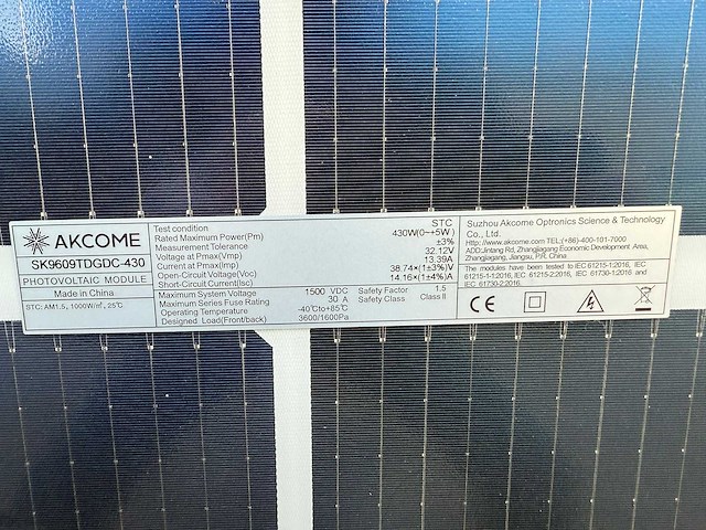 Akcome - set van 12 zonnepanelen (430 wp) - goodwe 5k omvormer - afbeelding 4 van  9