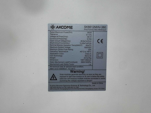 Akcome - set van 30 zonnepanelen (380 wp) - goodwe 10 kw omvormer - afbeelding 6 van  10