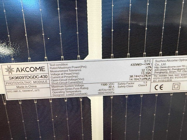 Akcome - set van 36 zonnepanelen (430 wp) - goodwe 15 kw omvormer - afbeelding 6 van  9