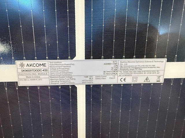 Akcome - set van 36 zonnepanelen (430 wp) - goodwe 15 kw omvormer - afbeelding 9 van  9
