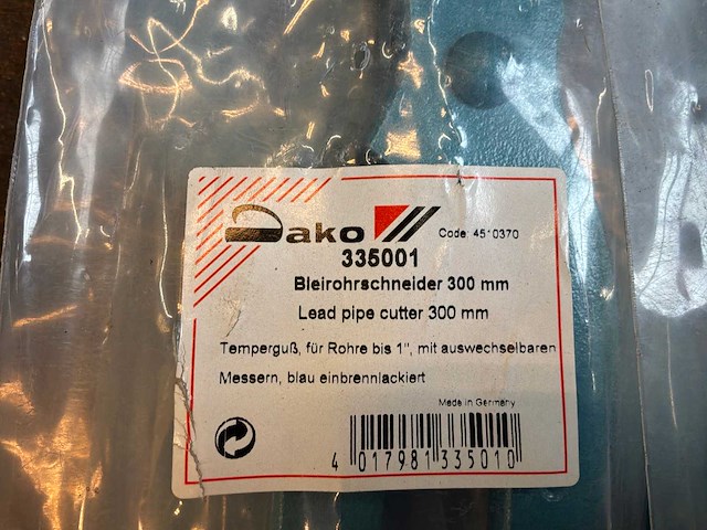 Ako 300mm loodpijpsnijder (7x) - afbeelding 3 van  3