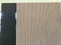 Akoestisch wandpaneel - 2600x600x21mm - walnoot (20x) - afbeelding 5 van  6