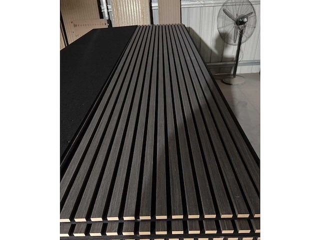 Akoestisch wandpaneel - 2800x600 mm - zwart eiken (12x) - afbeelding 6 van  9
