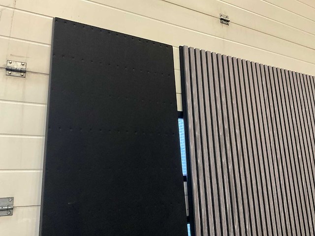 Akoestisch wandpaneel 2600x600x21mm zwart/grijs (12x) - afbeelding 6 van  6