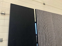 Akoestisch wandpaneel 2600x600x21mm zwart/grijs (20x) - afbeelding 2 van  2